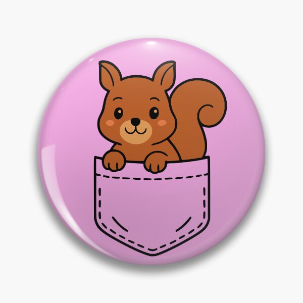 Item preview, Funny Squirrel Pocket Pal Cute Squirrel Forest Animal designed and sold by chrisrivait.