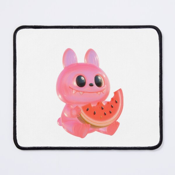 Item preview, Glittery Transparent Purple Labubu Monster with wattermelon – Cute Fantasy Creature Design designed and sold by Ramona-Gliga.