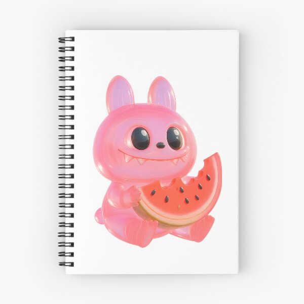 Item preview, Glittery Transparent Purple Labubu Monster  with wattermelon – Cute Fantasy Creature Design designed and sold by Ramona-Gliga.