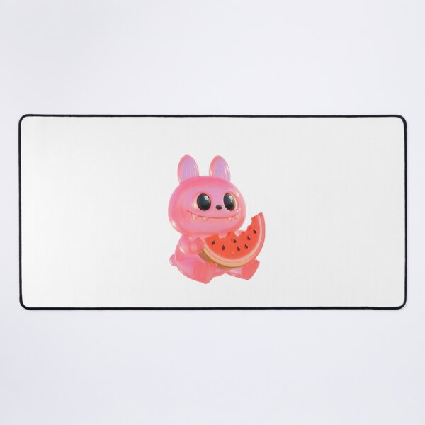 Item preview, Glittery Transparent Purple Labubu Monster  with wattermelon – Cute Fantasy Creature Design designed and sold by Ramona-Gliga.