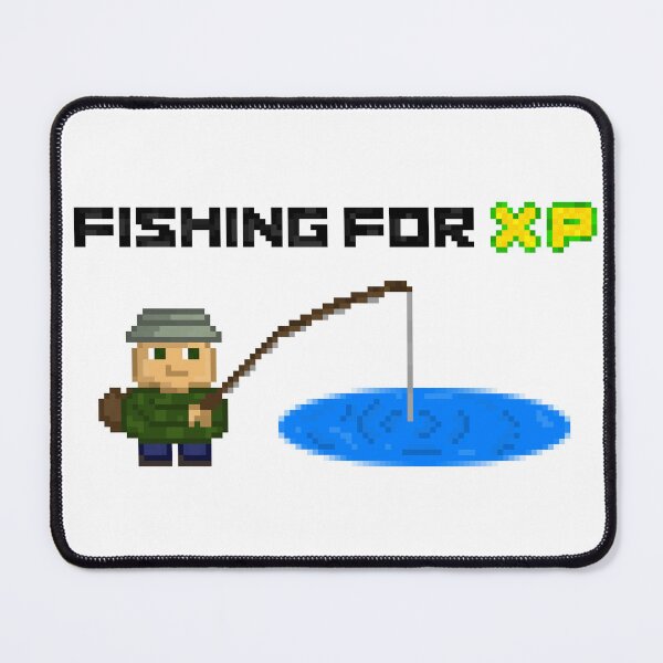 Item preview, Fishing for XP Pixel Art designed and sold by Hook'n'Bait.