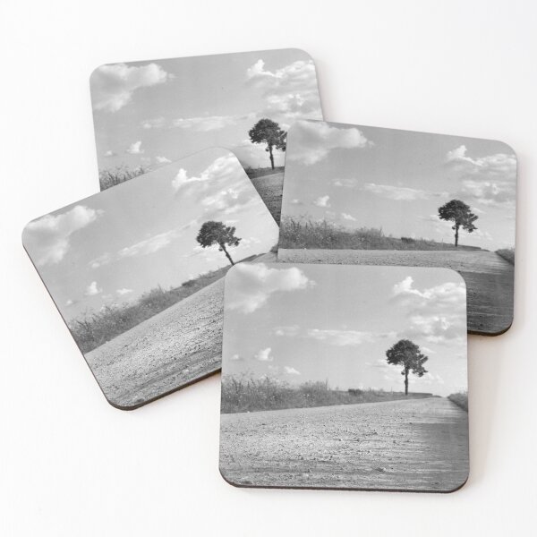 Item preview, Lonely tree on the road analogue film photography designed and sold by fotopan.