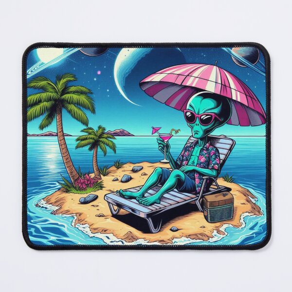 Item preview, Alien at summer holiday designed and sold by Dogandesighn.