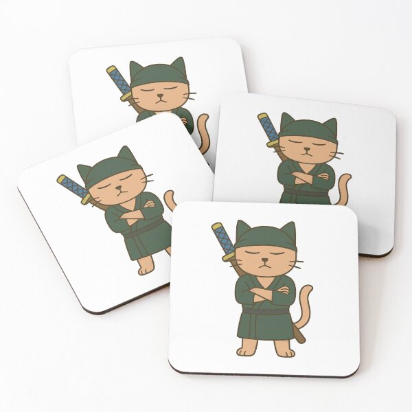 Item preview, Samurai Cute Cate Kings Right Hand designed and sold by oneskyoneland.