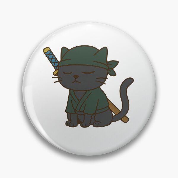 Item preview, Three-Sword Anime Warrior with Green Bandana – Samurai-Inspired Art designed and sold by oneskyoneland.