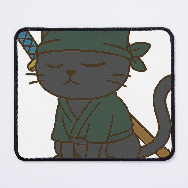 Item preview, Three-Sword Anime Warrior with Green Bandana – Samurai-Inspired Art designed and sold by oneskyoneland.