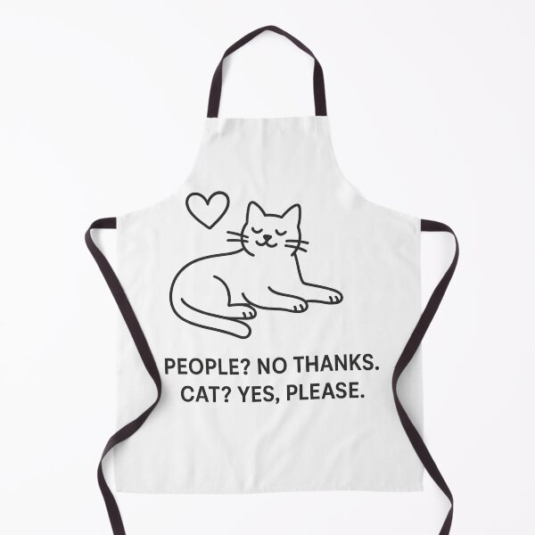 Item preview, People? No Thanks. Cat? Yes, Please. – Funny Anti-Social Cat Shirt designed and sold by SnB-Design.