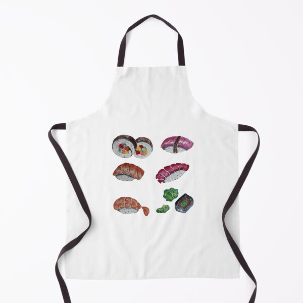 Item preview, Watercolor Sushi Set Illustration designed and sold by Umami-Kook.