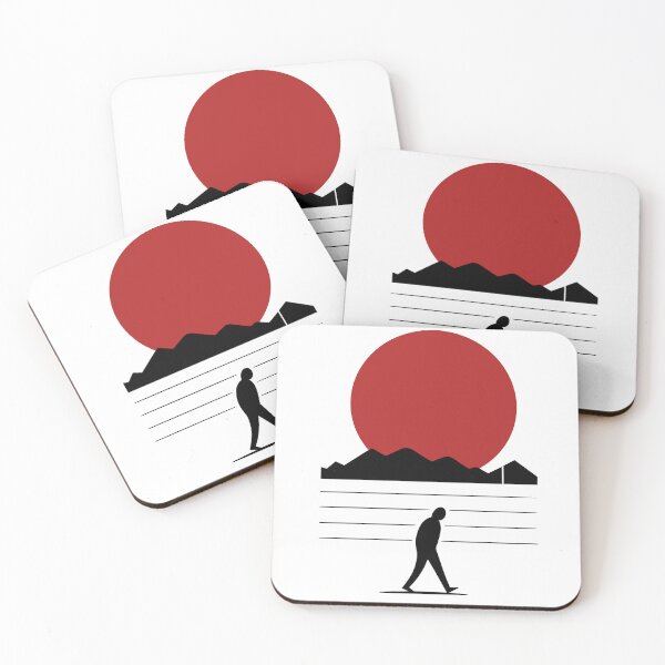 Item preview, Red Sun Rising Behind Mountains designed and sold by matybrak.