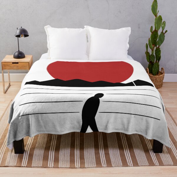 Item preview, Red Sun Rising Behind Mountains designed and sold by quibrak.