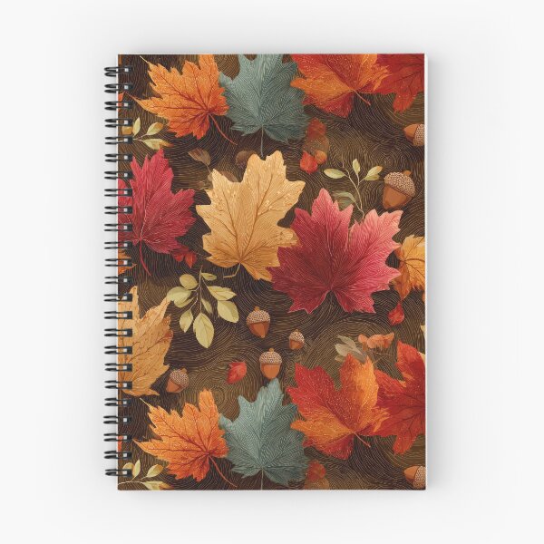 Aperçu de l'œuvre Motif sans couture de feuilles d'automne colorées et de glands. créée et vendue par ML-Media.