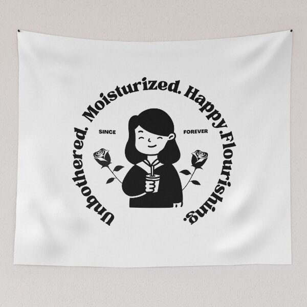 Item preview, Unbothered Girl Self-Care Vibe Art designed and sold by raunaq97.