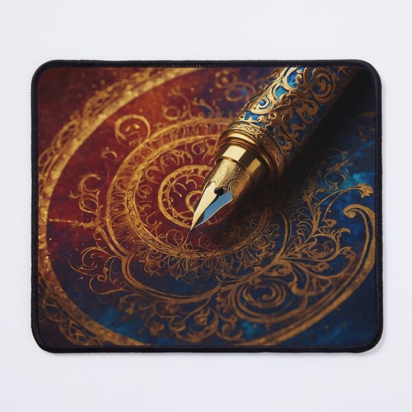 Item preview, The Golden Ink Mandala – Royal Heritage Pen Art from Hindustan designed and sold by HindustanInk.