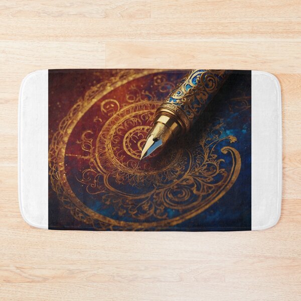 Item preview, The Golden Ink Mandala – Royal Heritage Pen Art from Hindustan designed and sold by HindustanInk.