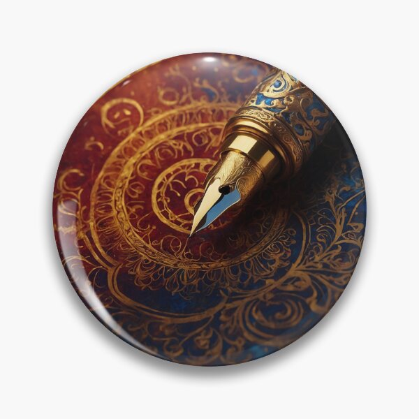 Item preview, The Golden Ink Mandala – Royal Heritage Pen Art from Hindustan designed and sold by HindustanInk.