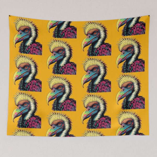 Item preview, colorful vulture designed and sold by Dogandesighn.