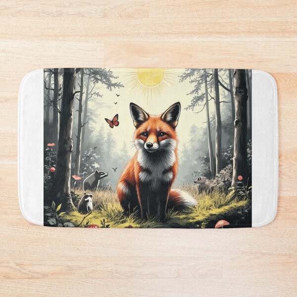 Item preview, Fox in a clearing designed and sold by MADandSANE-MArt.