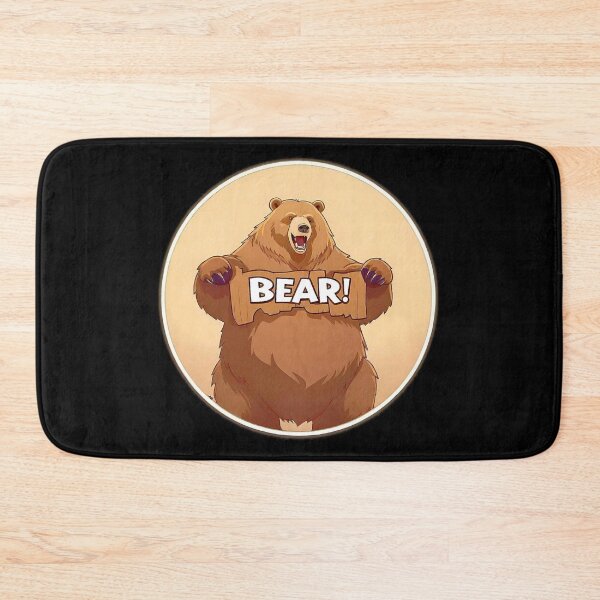 Item preview, Image 1/6 of a fantasy bear with the large phrase "BEAR!" in the center inside a circle. designed and sold by Giulivo Store Graphic.