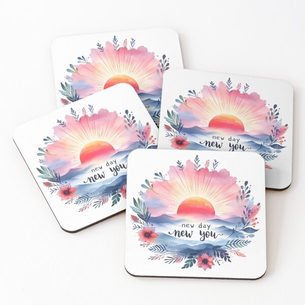 Item preview, fresh start, watercolor, rising sun, sunshine, new start designed and sold by TrueArtVibes.