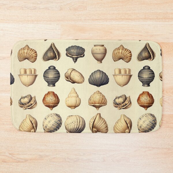 Item preview, Vintage Old Fashioned Abstract Style Sea Shell Illustration Print designed and sold by FoxTreeDesign.