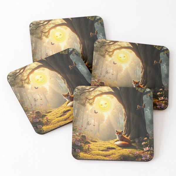 Item preview, Young fox in a sunny clearing designed and sold by MADandSANE-MArt.