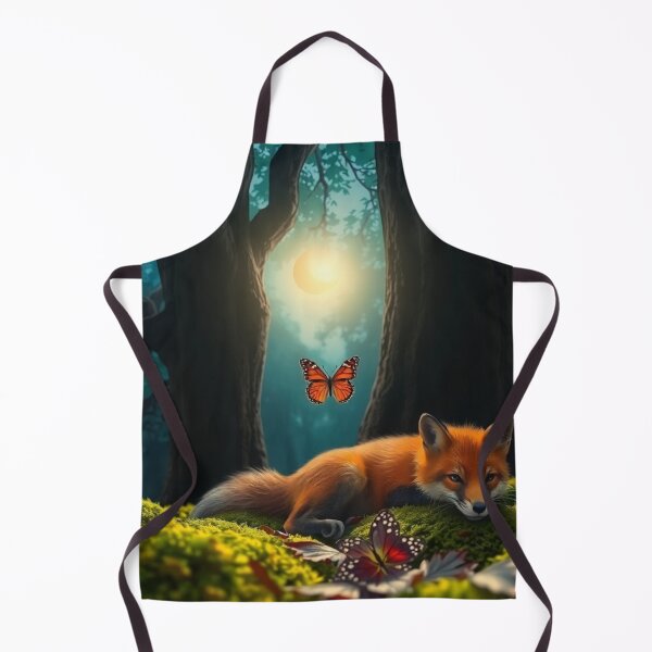 Item preview, Young fox in the moonlight designed and sold by MADandSANE-MArt.