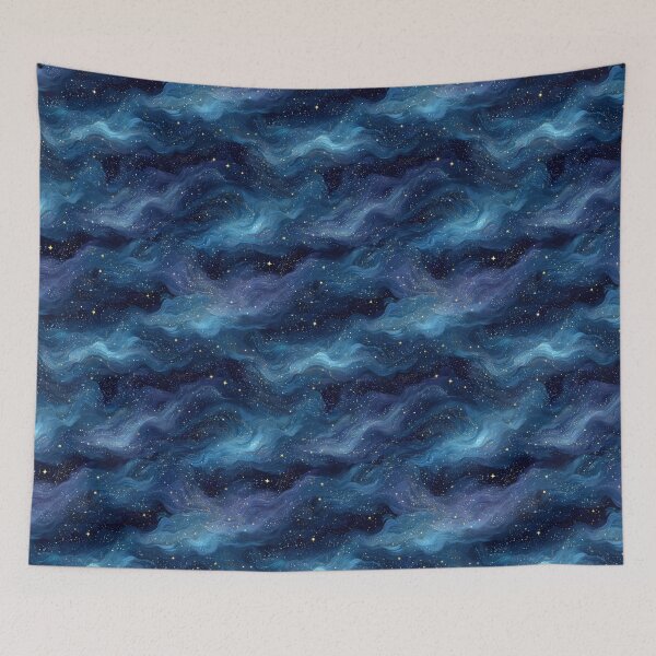 Item preview, Starry Night Cosmic Swirls Seamless Pattern designed and sold by ML-Media.