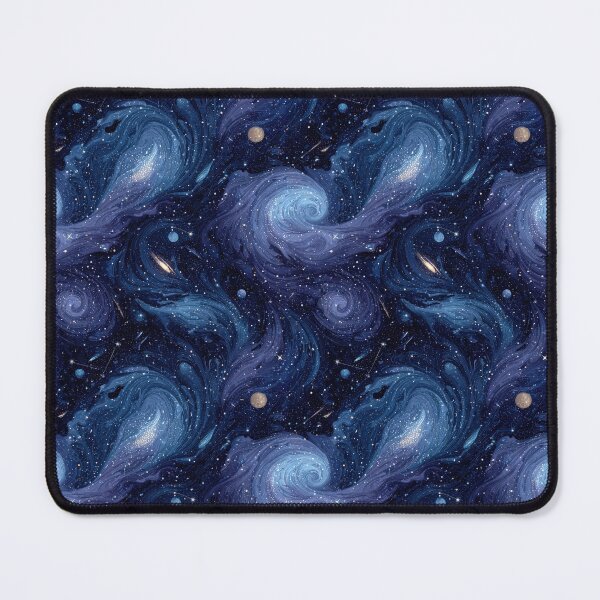 Item preview, Swirling Galaxy Starry Night Seamless Pattern designed and sold by ML-Media.