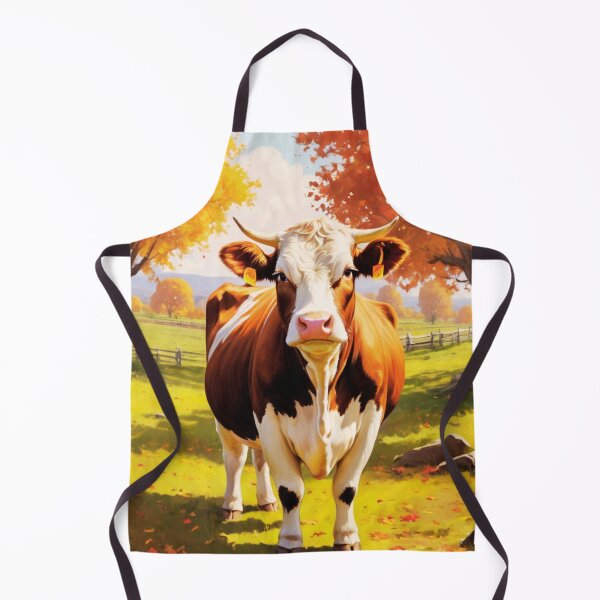 Item preview, Hereford Cow Autumn Portrait designed and sold by TheAnimalZ00.