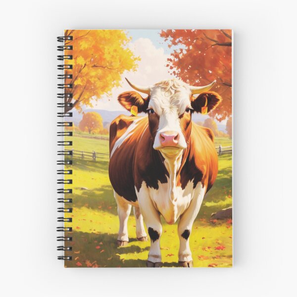 Item preview, Hereford Cow Autumn Portrait designed and sold by TheAnimalZ00.