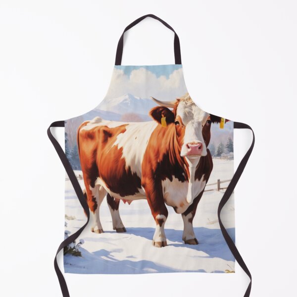 Item preview, Hereford Cow Winter Portrait designed and sold by TheAnimalZ00.