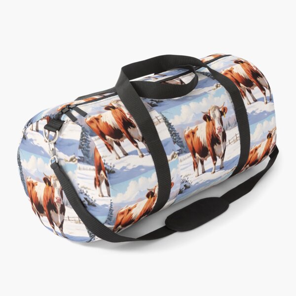 Item preview, Hereford Cow Winter Portrait designed and sold by TheAnimalZ00.