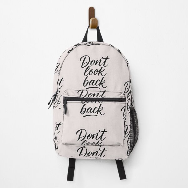 Item preview, Don't Look Back — Minimalist Motivational Typography Print designed and sold by MugLifeCo.