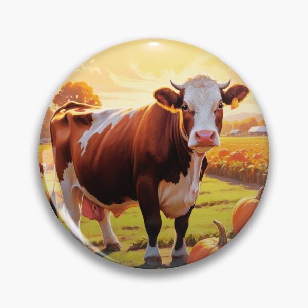 Item preview, Hereford Cow With Pumpkins designed and sold by TheAnimalZ00.
