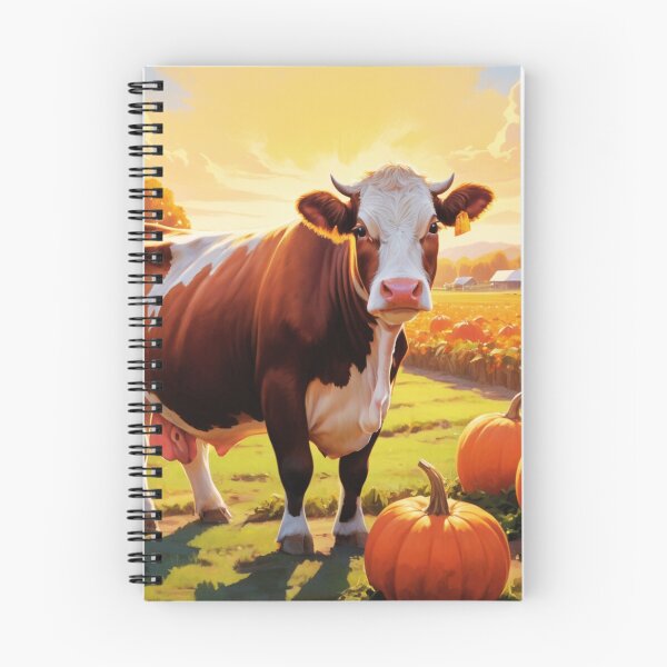 Item preview, Hereford Cow With Pumpkins designed and sold by TheAnimalZ00.