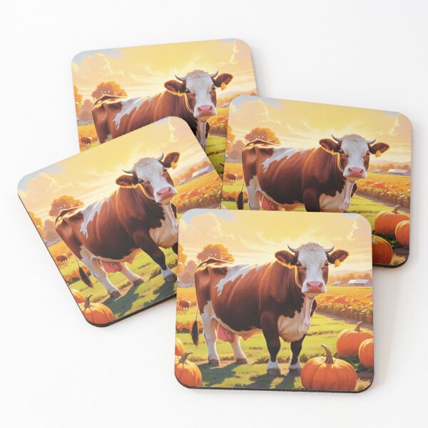 Item preview, Hereford Cow With Pumpkins designed and sold by TheAnimalZ00.