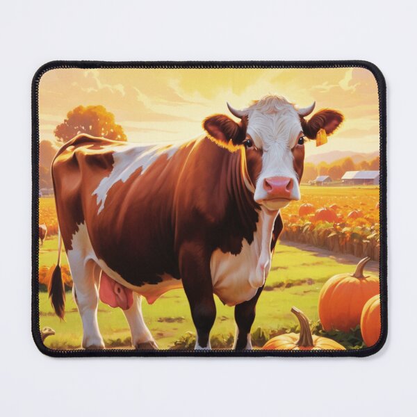 Item preview, Hereford Cow With Pumpkins designed and sold by TheAnimalZ00.