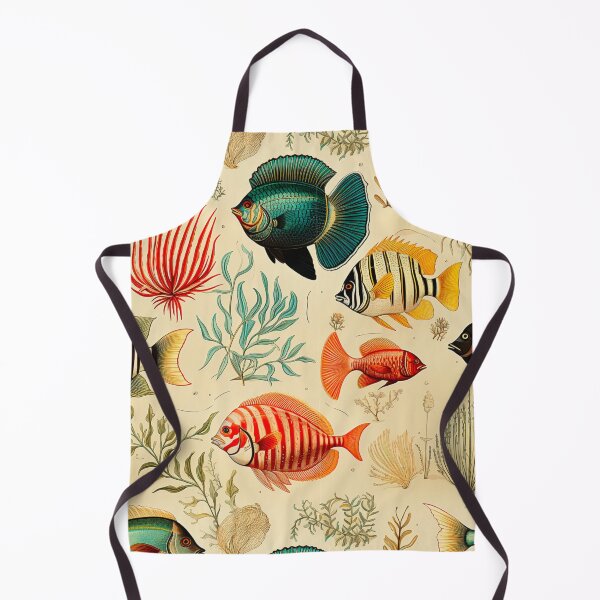 Item preview, Vintage Old Fashioned Nautical Style Fish Illustration Print designed and sold by FoxTreeDesign.