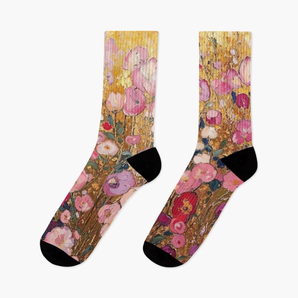 Item preview, Klimt Pink Flower Garden designed and sold by maniacfitness.