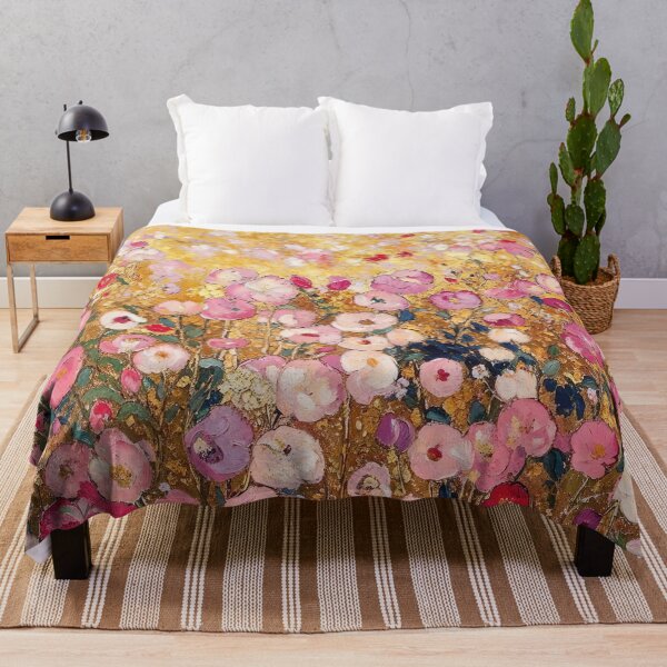Item preview, Klimt Pink Flower Garden designed and sold by maniacfitness.