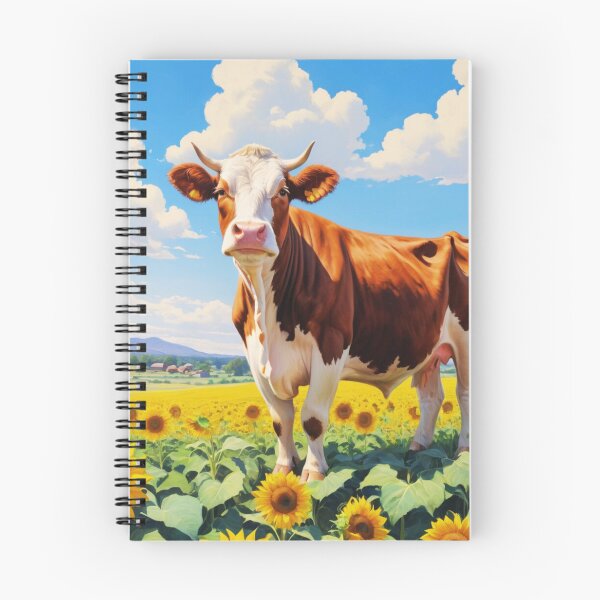 Item preview, Hereford Cow In A Sunny Sunflower Field designed and sold by TheAnimalZ00.