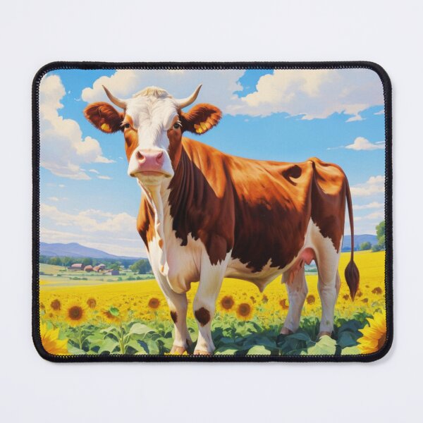 Item preview, Hereford Cow In A Sunny Sunflower Field designed and sold by TheAnimalZ00.