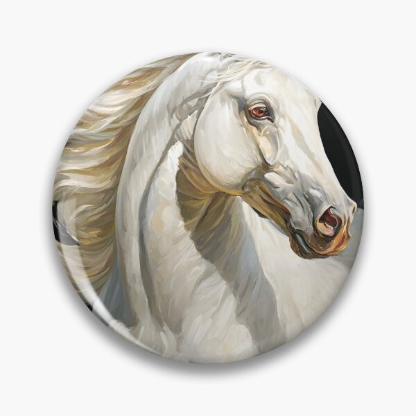 Item preview, white horse designed and sold by Momartsimo.