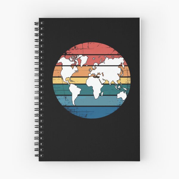 Item preview, Colorful Retro Map Of Earth designed and sold by MooonTees.