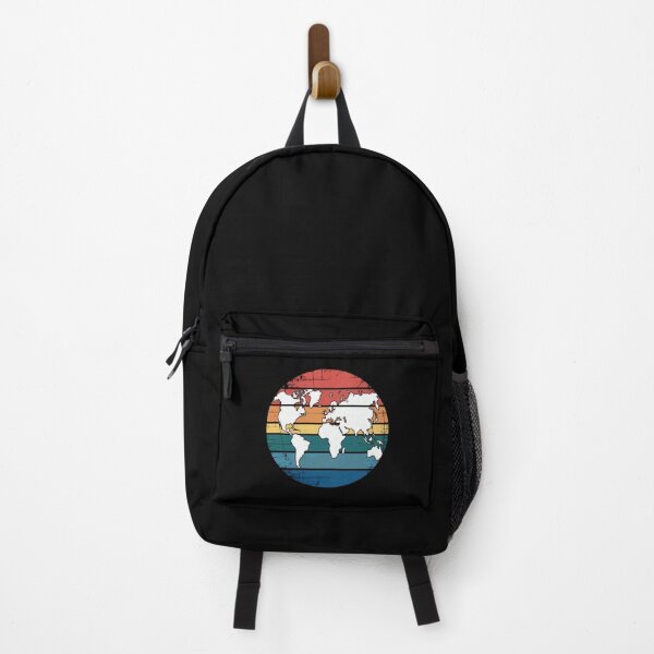Item preview, Colorful Retro Map Of Earth designed and sold by MooonTees.