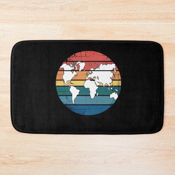 Item preview, Colorful Retro Map Of Earth designed and sold by MooonTees.