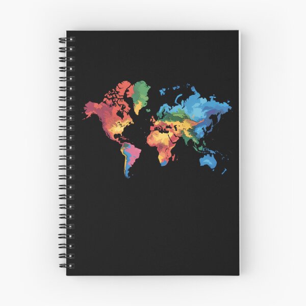 Item preview, Colorful Map Of Earth designed and sold by MooonTees.
