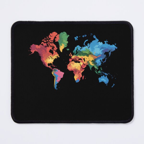 Item preview, Colorful Map Of Earth designed and sold by MooonTees.