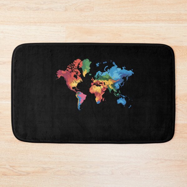 Item preview, Colorful Map Of Earth designed and sold by MooonTees.