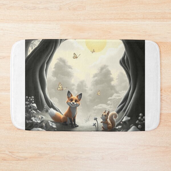 Item preview, Young fox and a squirrel designed and sold by MADandSANE-MArt.